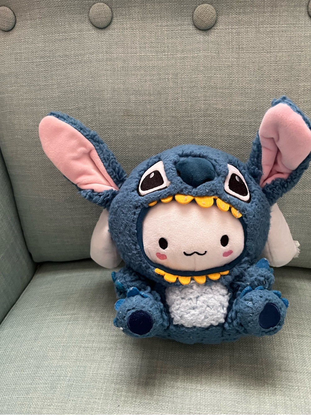 Cute Stich Plush Stuffed Animal Kawaii Monster Hood Big Ears To